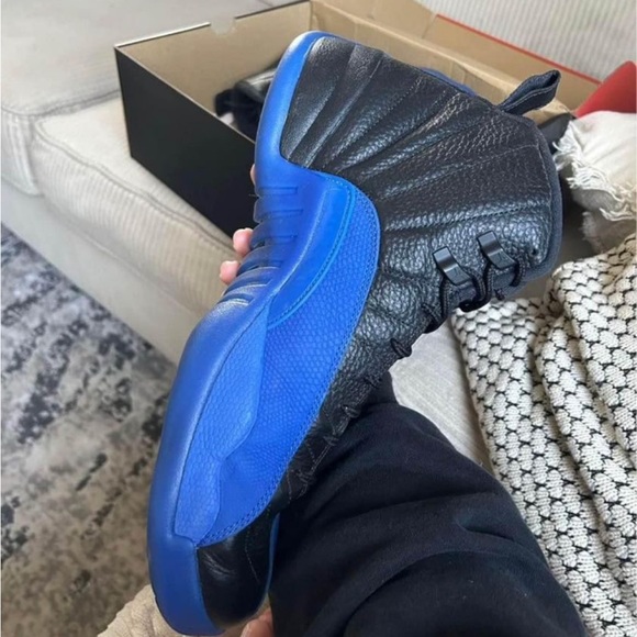 Jordan 12 Retro Black Game Royal. - Picture 2 of 6